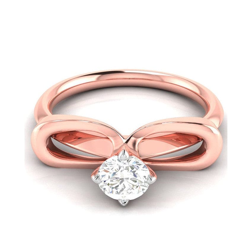 Jewelove™ Rings Women 's Band only / J VS 1-Carat Solitaire 18K Rose Gold Ring JL AU G 112R-C