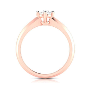 Jewelove™ Rings Women's Band only / VS J 1-Carat Solitaire 18K Rose Gold Ring JL AU G 121R-D