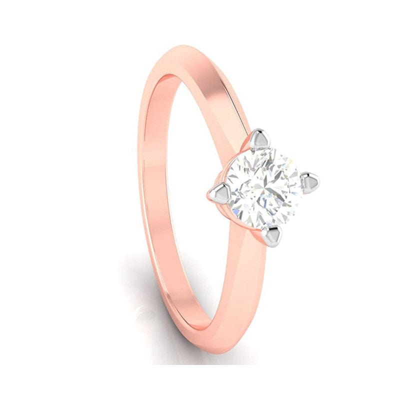 Jewelove™ Rings Women's Band only / VS J 1-Carat Solitaire 18K Rose Gold Ring JL AU G 121R-D