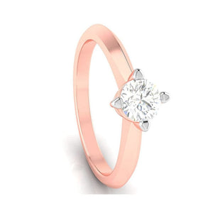 Jewelove™ Rings Women's Band only / VS J 1-Carat Solitaire 18K Rose Gold Ring JL AU G 121R-D