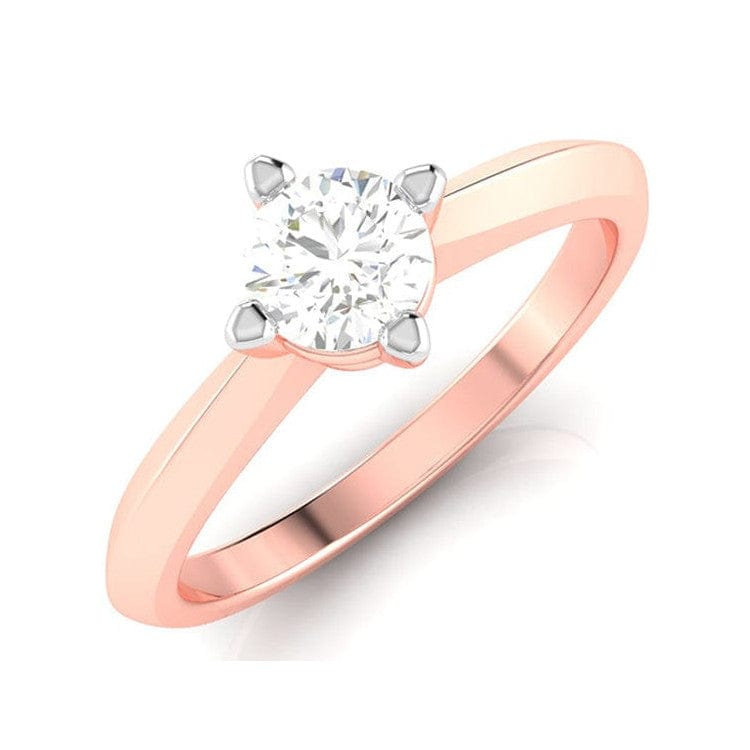 Jewelove™ Rings Women's Band only / VS J 1-Carat Solitaire 18K Rose Gold Ring JL AU G 121R-D