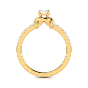 Jewelove™ Rings Women's Band only / VS J 1-Carat Solitaire 18K Yellow Gold Ring JL AU G 113Y-C