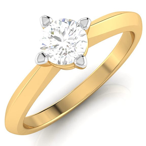 Jewelove™ Rings Women's Band only / VS J 1-Carat Solitaire 18K Yellow Gold Ring JL AU G 121Y-D