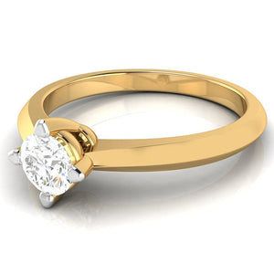 Jewelove™ Rings Women's Band only / VS J 1-Carat Solitaire 18K Yellow Gold Ring JL AU G 121Y-D