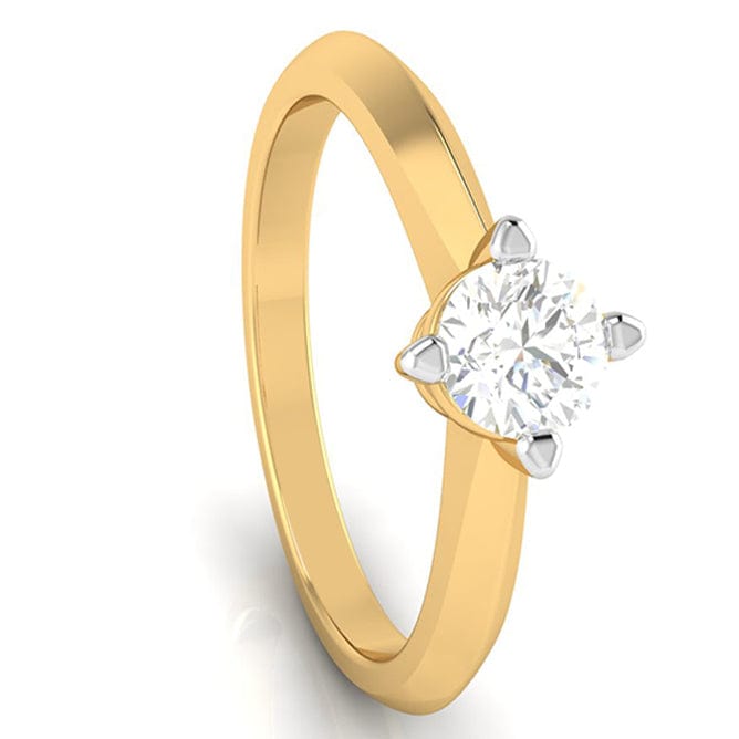 Jewelove™ Rings Women's Band only / VS J 1-Carat Solitaire 18K Yellow Gold Ring JL AU G 121Y-D