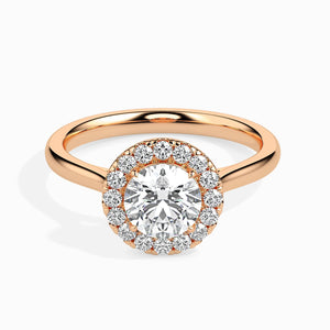 Jewelove™ Rings Women's Band only / VS J 1-Carat Solitaire Diamond Shank 18K Rose Gold Ring JL AU 19021R-C