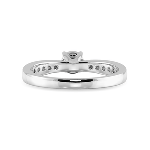 Jewelove™ Rings J VS / Women's Band only 1-Carat Solitaire Diamond Shank Platinum Ring JL PT 1286-C