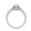Jewelove™ Rings VS J / Women's Band only 1-Carat Solitaire Diamond Split Shank Platinum Ring JL PT RP RD 118-C