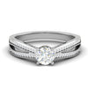 Jewelove™ Rings VS J / Women's Band only 1-Carat Solitaire Diamond Split Shank Platinum Ring JL PT RP RD 165-C