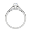 Jewelove™ Rings VS J / Women's Band only 1-Carat Solitaire Diamond Split Shank Platinum Ring JL PT RP RD 165-C