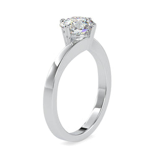 Jewelove™ Rings VS I / Women's Band only 1-Carat Solitaire Platinum Engagement Ring JL PT 0140-C