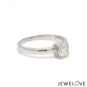 Jewelove™ Rings Women's Band only / VS J 1 Carat Solitaire Platinum Engagement Ring JL PT 1269-C