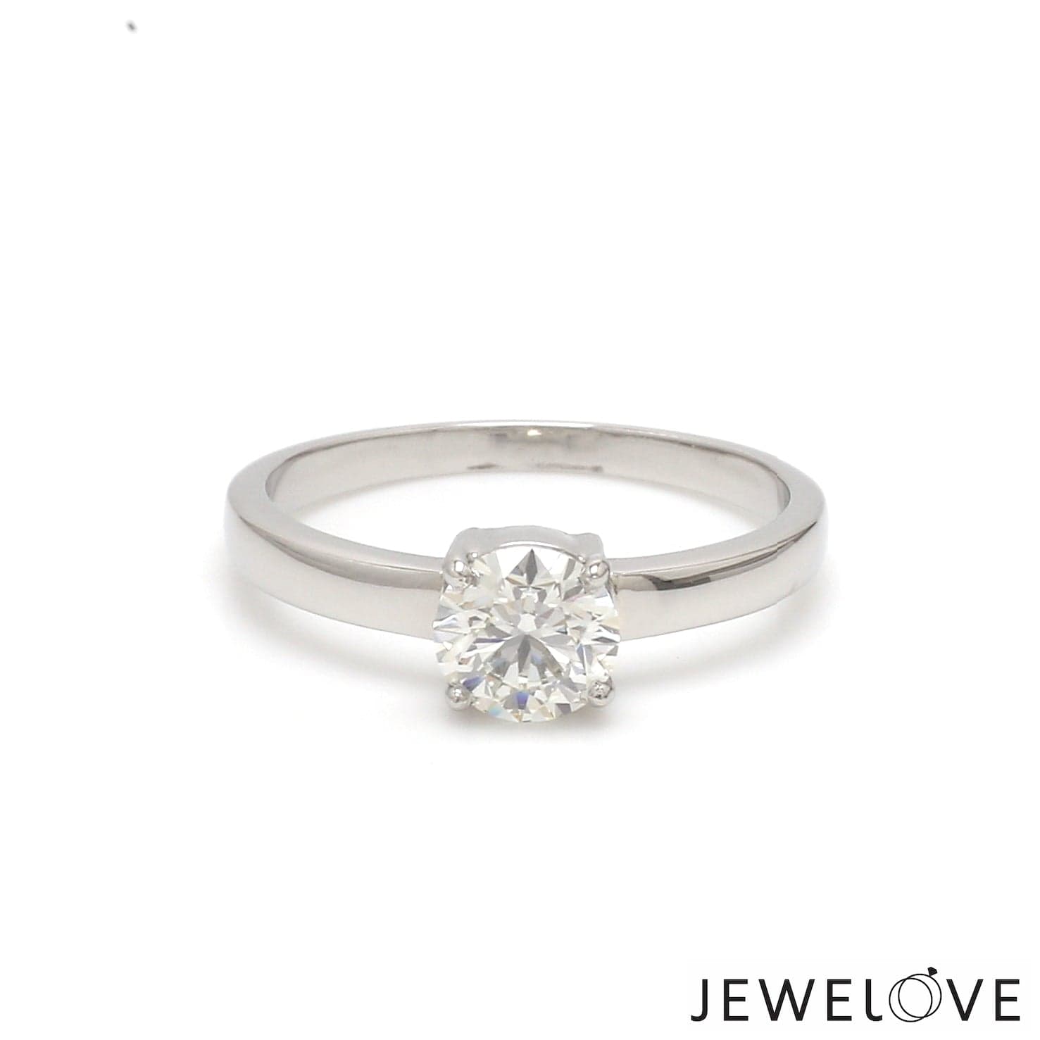 Jewelove™ Rings Women's Band only / VS J 1 Carat Solitaire Platinum Engagement Ring JL PT 1269-C