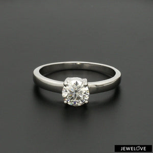 Jewelove™ Rings Women's Band only / VS J 1 Carat Solitaire Platinum Engagement Ring JL PT 1269-C