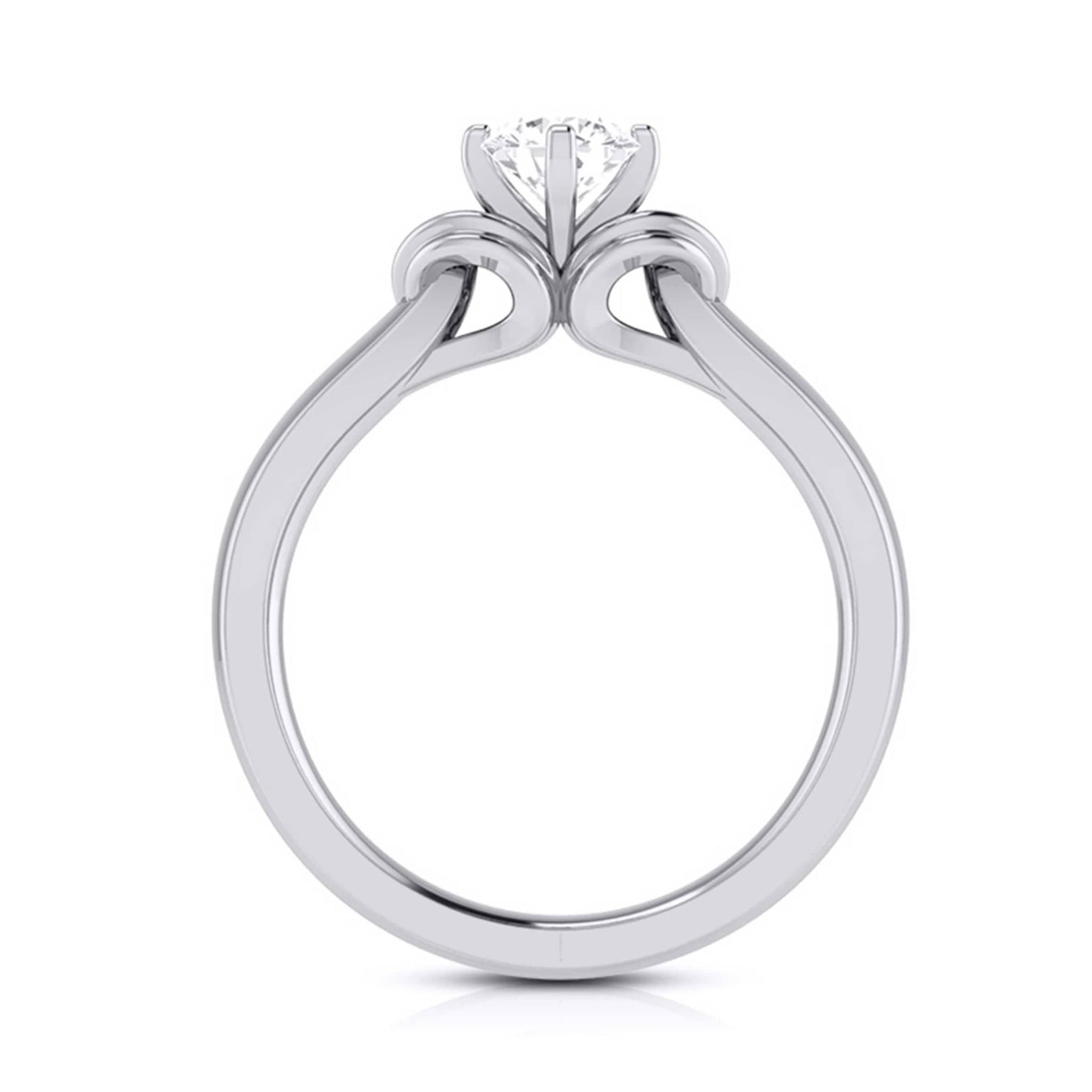 Jewelove™ Rings J VS / Women's Band only 1-Carat Solitaire Platinum Ring for Women JL PT G 114-C