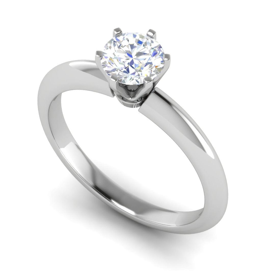 Jewelove™ Rings VS J / Women's Band only 1-Carat Solitaire Platinum Ring JL PT RS RD 177-C