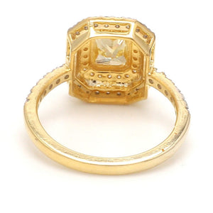 Jewelove™ Rings 1-Carat Yellow Diamond Solitaire 18K Yellow Gold Diamond Ring JL AU 132