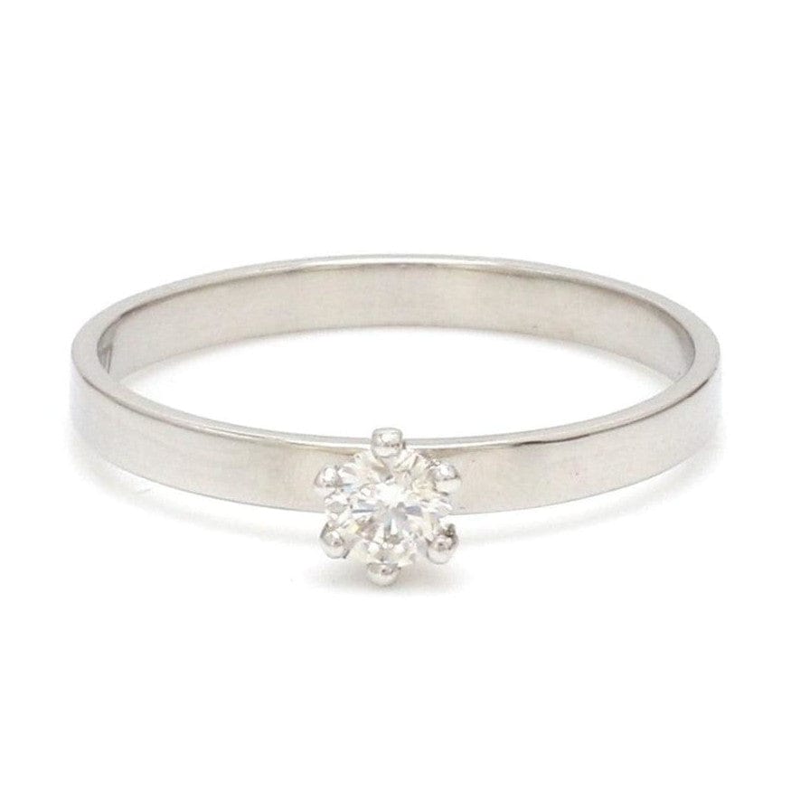 Jewelove™ Rings 15 Pointer Classic 6 Prong Platinum Ring SKU 0012-A