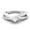 Jewelove™ Rings 15-Pointer Platinum Solitaire Ring with a Twist JL PT 675