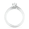 Jewelove™ Rings 15-Pointer Platinum Solitaire Ring with a Twist JL PT 675