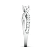 Jewelove™ Rings 15-Pointer Platinum Solitaire Ring with a Twist JL PT 675