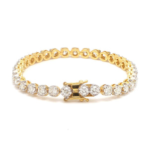 Jewelove™ Bangles & Bracelets Single / SI IJ 18-Pointer Diamond Tennis Bracelet 18K White Gold JL AU 755