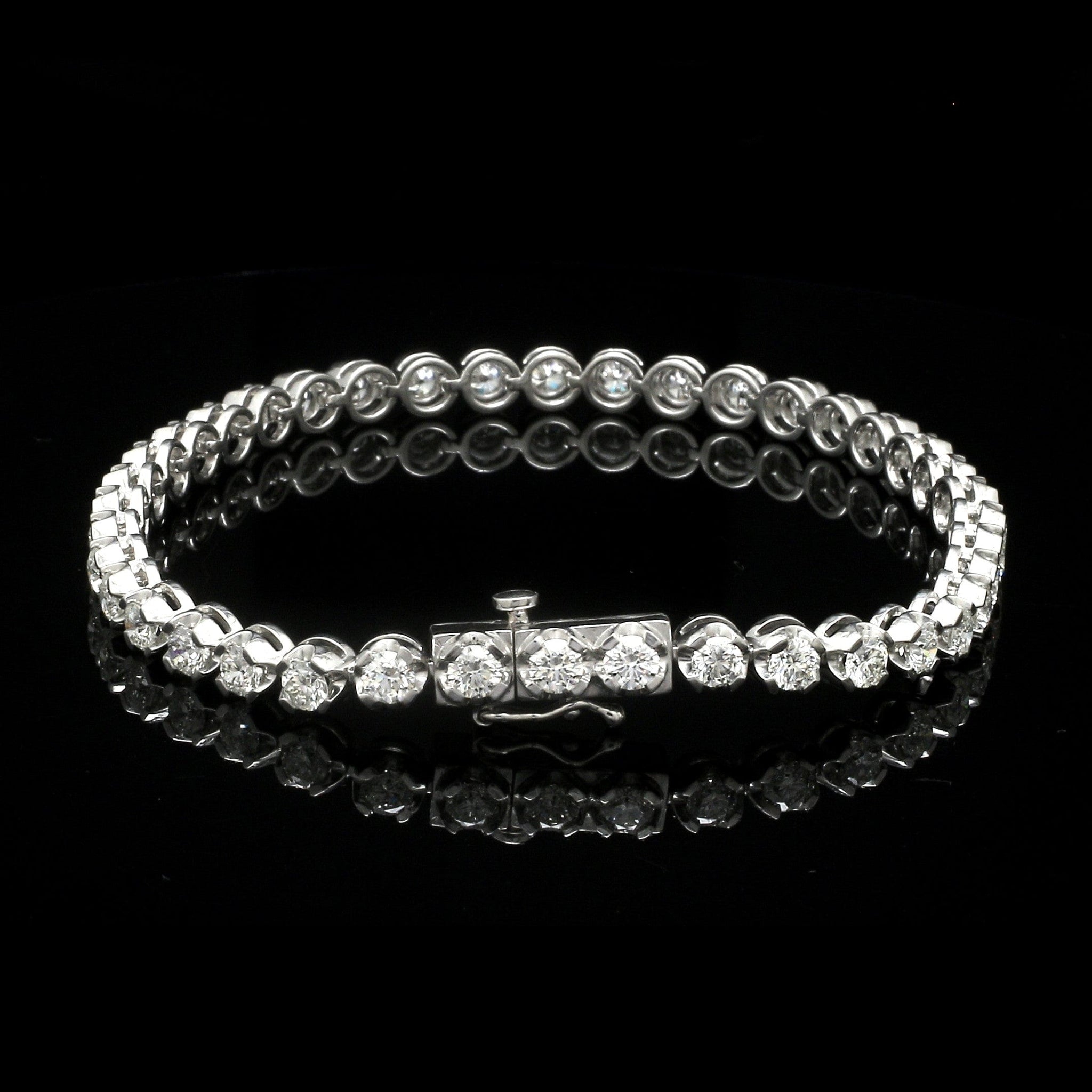 Jewelove™ Bangles & Bracelets 6.5 inches / SI IJ 18-Pointer Diamond Tennis Bracelet JL PTB 755