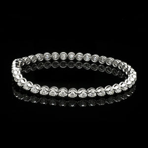 Jewelove™ Bangles & Bracelets 6.5 inches / SI IJ 18-Pointer Diamond Tennis Bracelet JL PTB 755