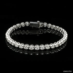 Jewelove™ Bangles & Bracelets 6.5 inches / SI IJ 18-Pointer Diamond Tennis Bracelet JL PTB 755