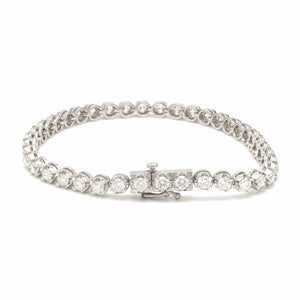 Jewelove™ Bangles & Bracelets 6.5 inches / SI IJ 18-Pointer Diamond Tennis Bracelet JL PTB 755