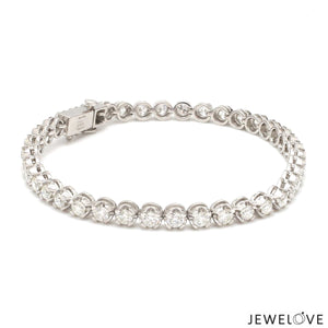 Jewelove™ Bangles & Bracelets 6.5 inches / SI IJ 18-Pointer Diamond Tennis Bracelet JL PTB 755