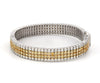 Jewelove™ Bangles & Bracelets 18K Gold White & Fancy Natural Yellow Diamond Bracelet JL AUB 101