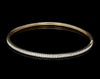 Jewelove™ 18K Gold with Diamonds Single Line Eternity Bangle