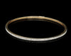 Jewelove™ 18K Gold with Diamonds Single Line Eternity Bangle