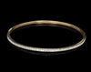 Jewelove™ 18K Gold with Diamonds Single Line Eternity Bangle