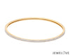 Jewelove™ Bangles & Bracelets 18K Gold with Diamonds Single Line Eternity Bangle JL AU B 101