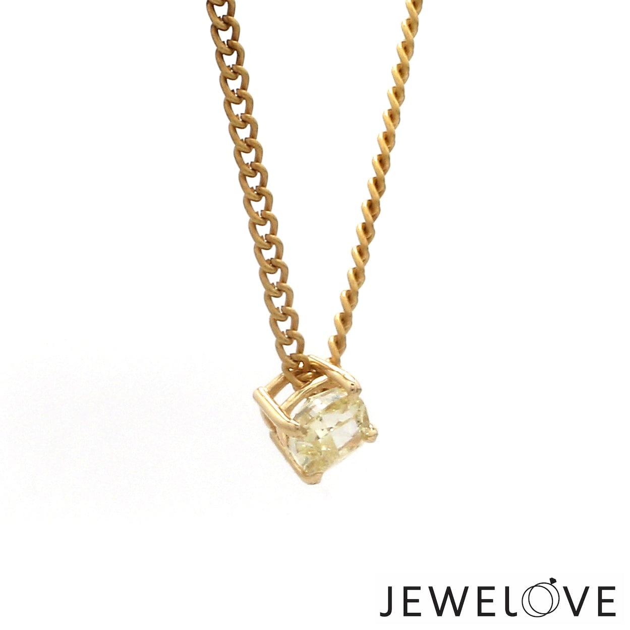 Jewelove™ Necklaces & Pendants 18K Yellow Gold Pendant Set with Natural Fancy Intense Yellow Diamonds JL AU PE 101