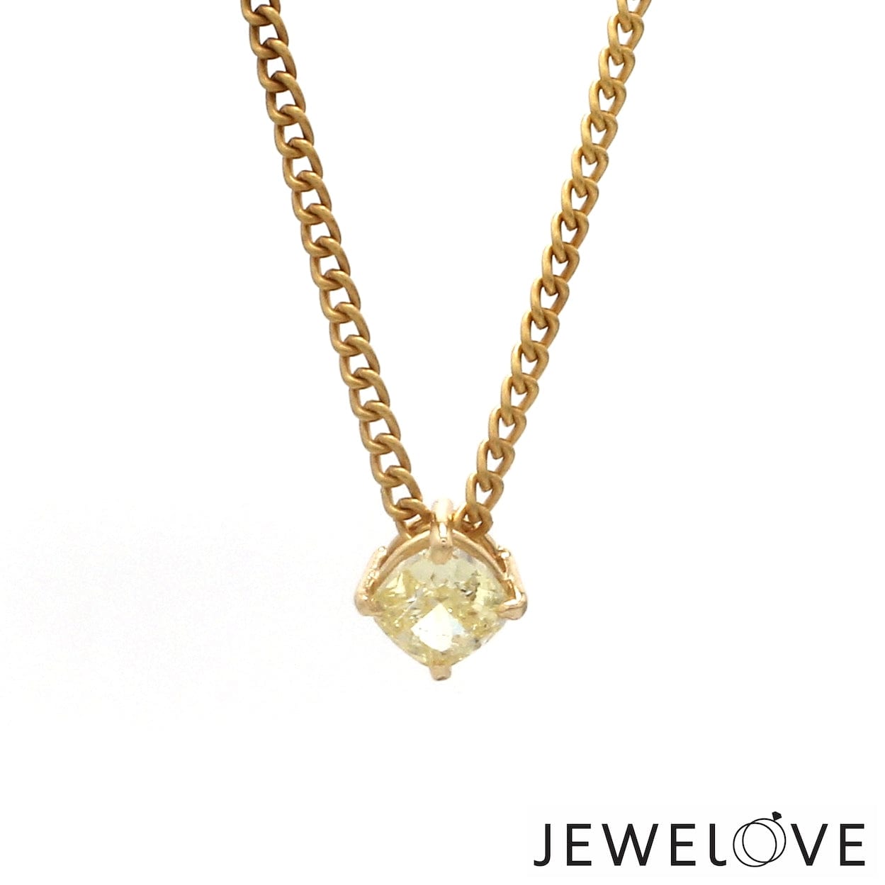 Jewelove™ Necklaces & Pendants 18K Yellow Gold Pendant Set with Natural Fancy Intense Yellow Diamonds JL AU PE 101