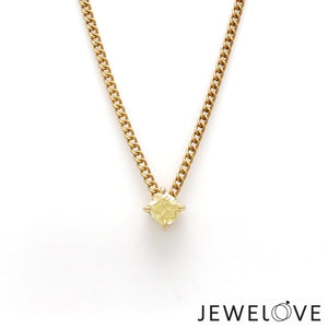 Jewelove™ Necklaces & Pendants 18K Yellow Gold Pendant Set with Natural Fancy Intense Yellow Diamonds JL AU PE 101