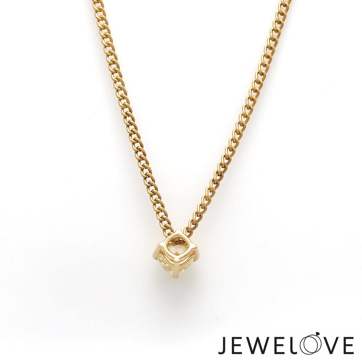 Jewelove™ Necklaces & Pendants 18K Yellow Gold Pendant Set with Natural Fancy Intense Yellow Diamonds JL AU PE 101