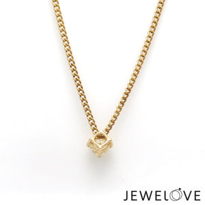 Jewelove™ Necklaces & Pendants 18K Yellow Gold Pendant Set with Natural Fancy Intense Yellow Diamonds JL AU PE 101