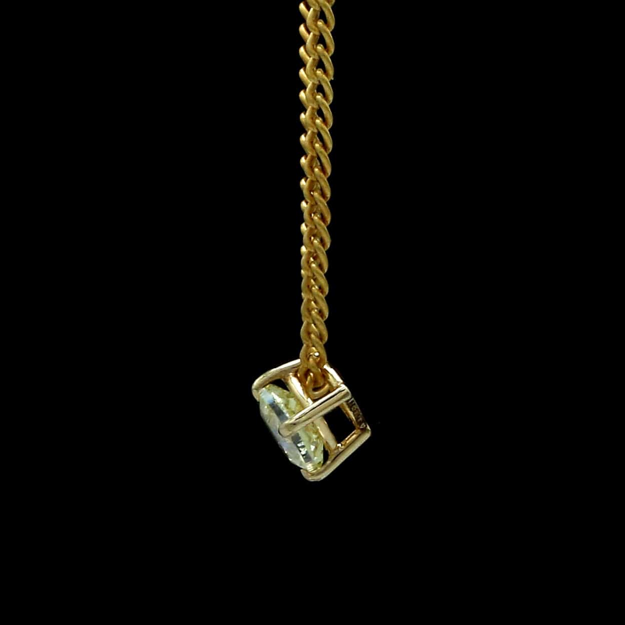 Jewelove™ Necklaces & Pendants 18K Yellow Gold Pendant with Natural Fancy Intense Yellow Diamonds JL AU P 101