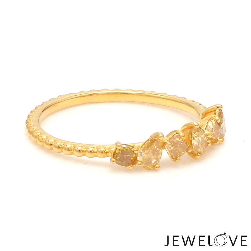 Jewelove™ Rings 18K Yellow Gold Ring with Yellow Diamond JL AU 126