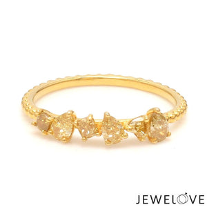 Jewelove™ Rings 18K Yellow Gold Ring with Yellow Diamond JL AU 126