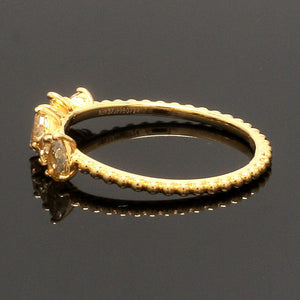 Jewelove™ Rings 18K Yellow Gold Ring with Yellow Diamond JL AU 126