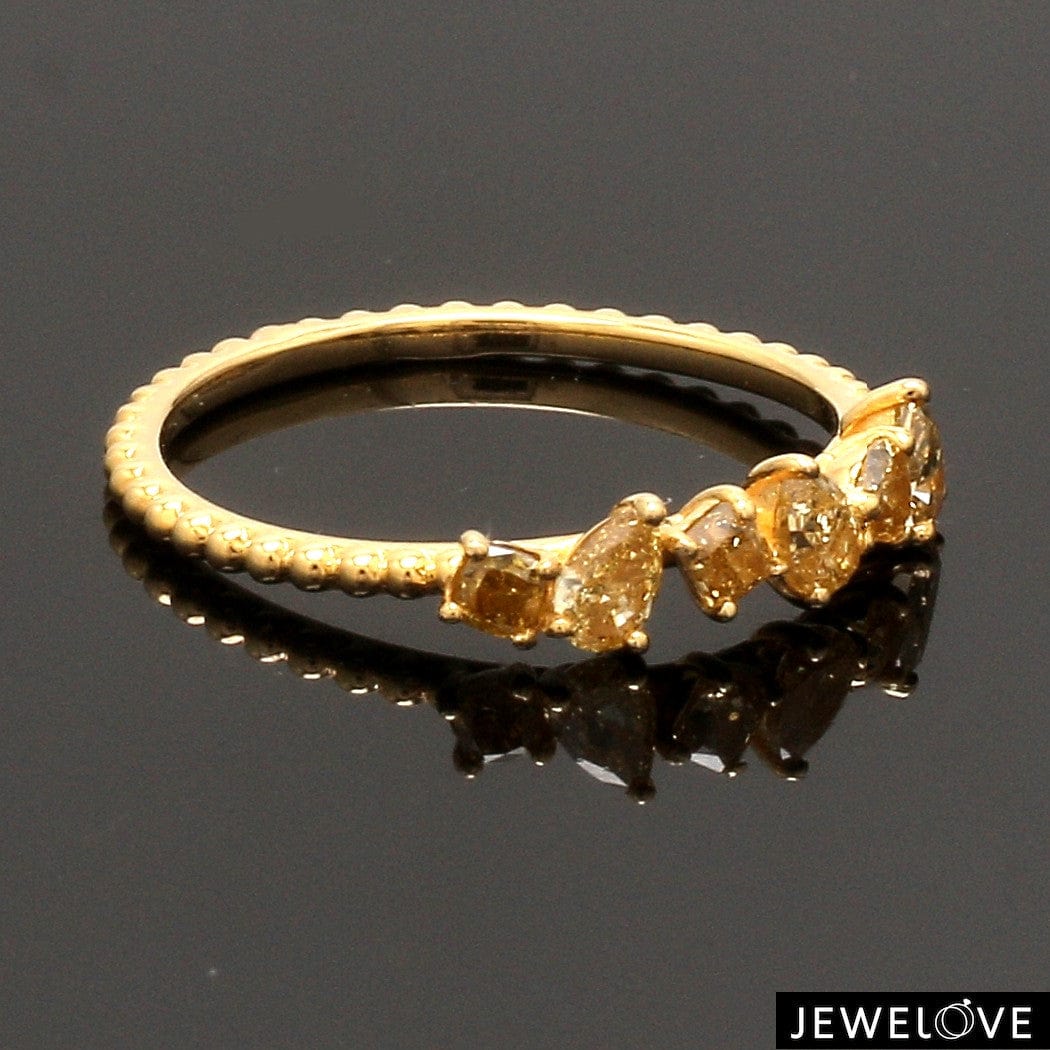 Jewelove™ Rings 18K Yellow Gold Ring with Yellow Diamond JL AU 126