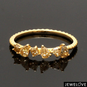 Jewelove™ Rings 18K Yellow Gold Ring with Yellow Diamond JL AU 126