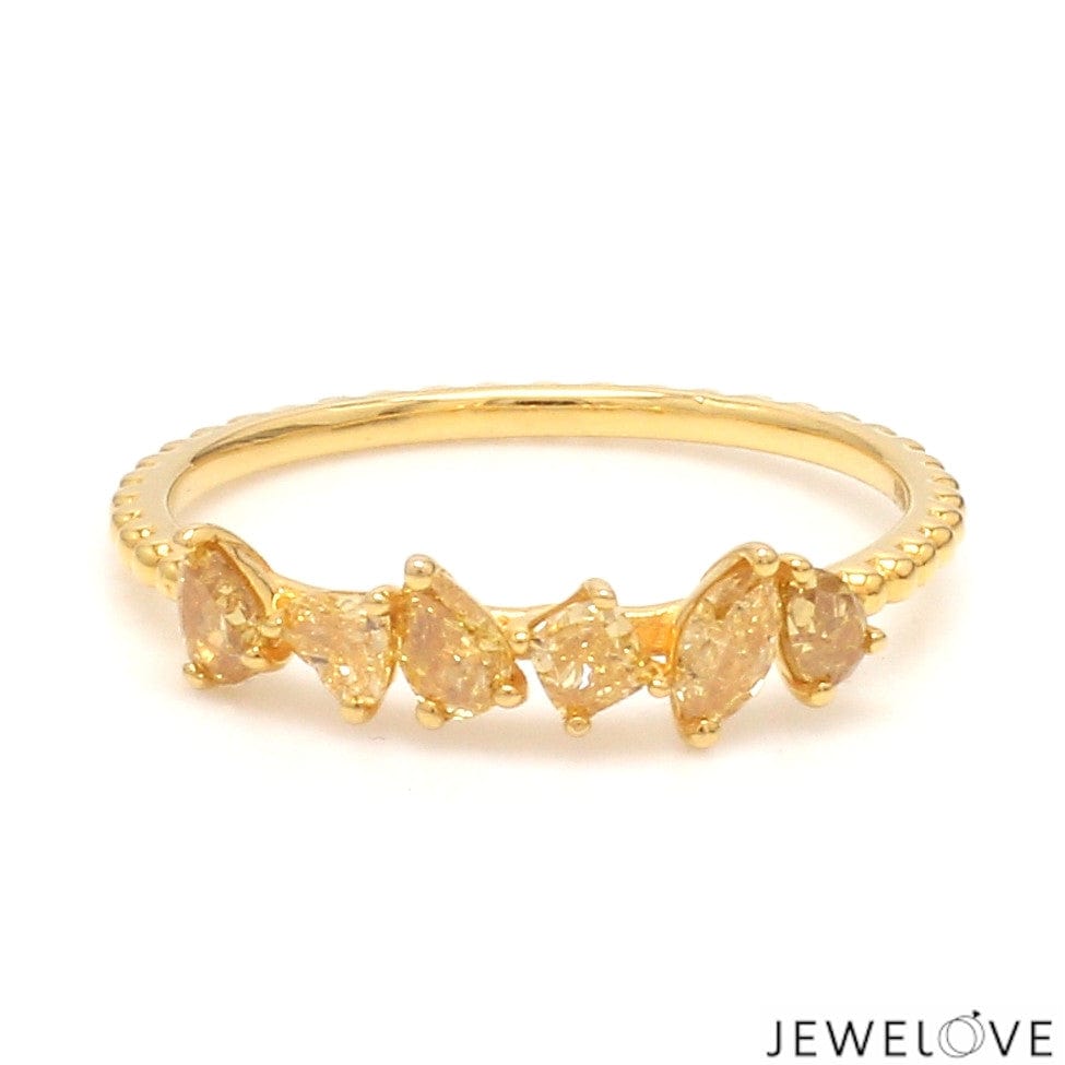 Jewelove™ Rings 18K Yellow Gold Ring with Yellow Diamond JL AU 126