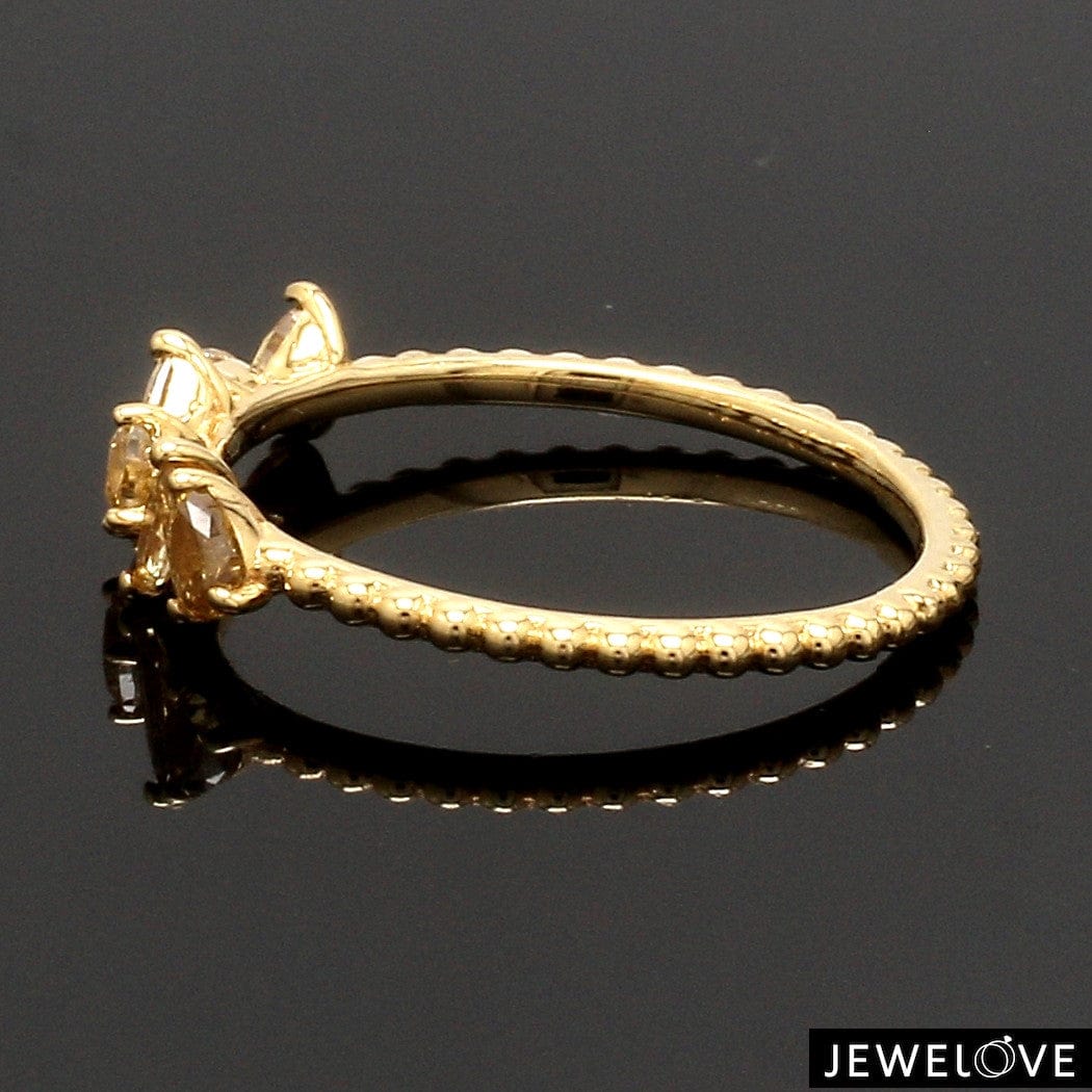 Jewelove™ Rings 18K Yellow Gold Ring with Yellow Diamond JL AU 127