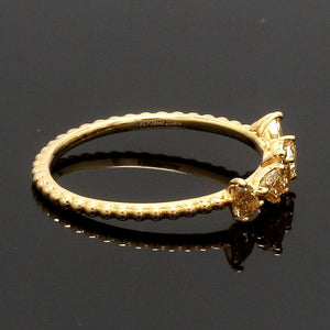 Jewelove™ Rings 18K Yellow Gold Ring with Yellow Diamond JL AU 127